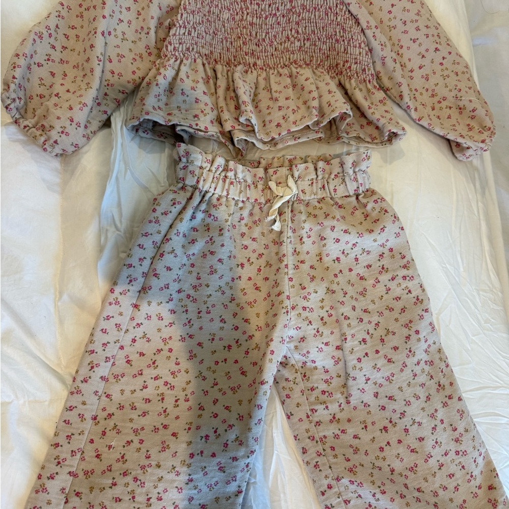 Zara Kids Floral Matching Set
